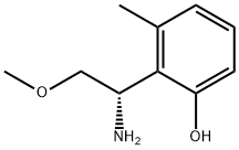 (S)2-(1-amino-2-methoxyethyl)-3-methylphenol 结构式