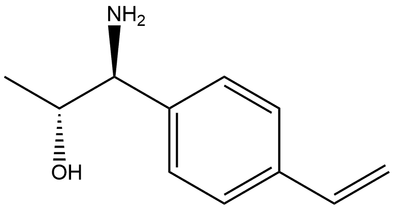 (1S,2R)-1-AMINO-1-(4-VINYLPHENYL)PROPAN-2-OL 结构式