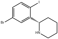 2-(5-bromo-2-iodophenyl)piperidine 结构式