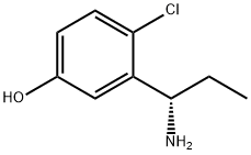 Phenol, 3-[(1S)-1-aminopropyl]-4-chloro- 结构式