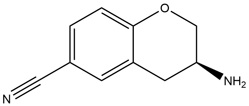 (S)-3-aminochromane-6-carbonitrile 结构式