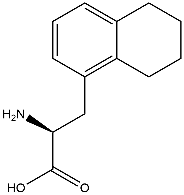 (S)-2-氨基-3-(5,6,7,8-四氢萘-1-基)丙酸 结构式