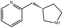 (S)-2-(吡咯烷-3-基甲基)吡啶 结构式