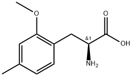 (2S)-2-amino-3-(2-methoxy-4-methylphenyl)propanoic acid 结构式