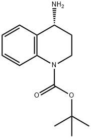 (R)-4-氨基-3,4-二氢-2H-喹啉-1-羧酸叔丁酯 结构式