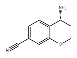 Benzonitrile, 4-[(1R)-1-aminoethyl]-3-methoxy- 结构式