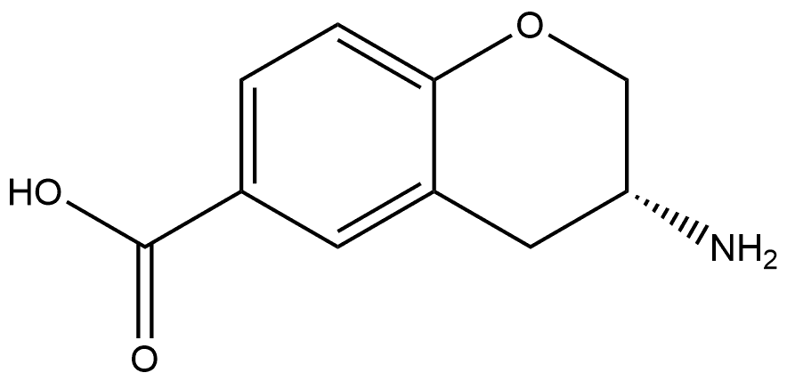 (R)-3-aminochromane-6-carboxylic acid 结构式