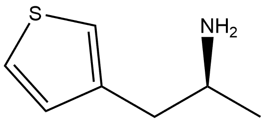 3-Thiopheneethanamine, α-methyl-, (αS)- 结构式