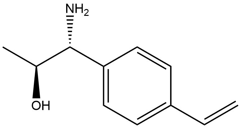 (2S,1R)-1-AMINO-1-(4-VINYLPHENYL)PROPAN-2-OL 结构式