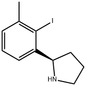 2-(2-iodo-3-methylphenyl)pyrrolidine 结构式