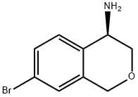 (R)-7-溴异色满-4-胺 结构式