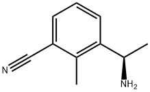 (R)-3-(1-氨基乙基)-2-甲基苄腈 结构式