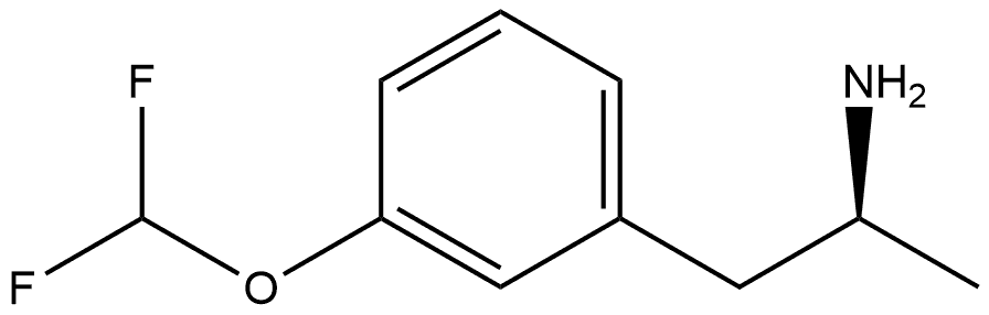 Benzeneethanamine, 3-(difluoromethoxy)-α-methyl-, (αS)- 结构式