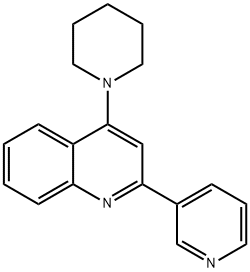 4-(Piperidin-1-yl)-2-(pyridin-3-yl)quinoline 结构式