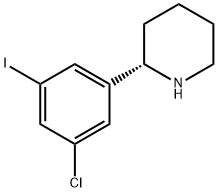 2-(3-chloro-5-iodophenyl)piperidine 结构式