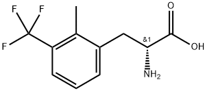 (2R)-2-amino-3-[2-methyl-3-(trifluoromethyl)phenyl]propanoic acid 结构式