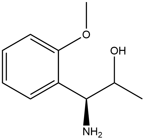 (1S)-1-amino-1-(2-methoxyphenyl)propan-2-ol 结构式