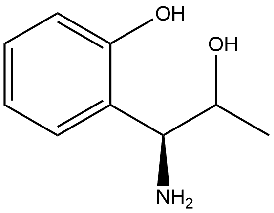 2-((1S)-1-amino-2-HYDROxypropyl)phenol 结构式