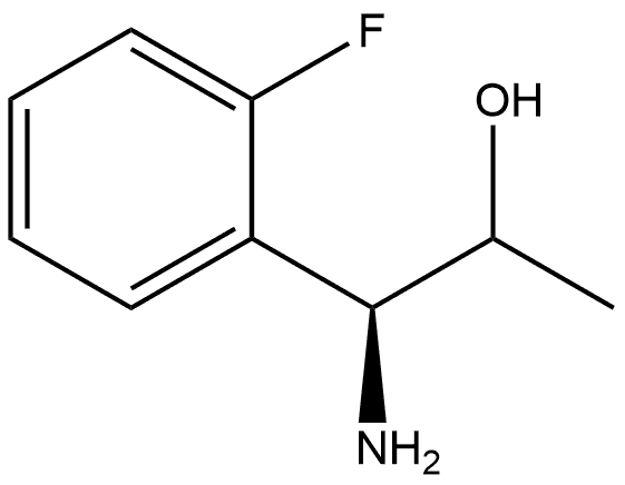 (1S)-1-amino-1-(2-fluorophenyl)propan-2-ol 结构式