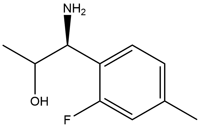 (1S)-1-amino-1-(2-fluoro-4-methylphenyl)propan-2-ol 结构式