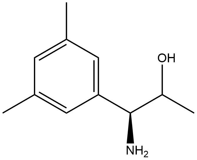 (1S)-1-amino-1-(3,5-dimethylphenyl)propan-2-ol 结构式