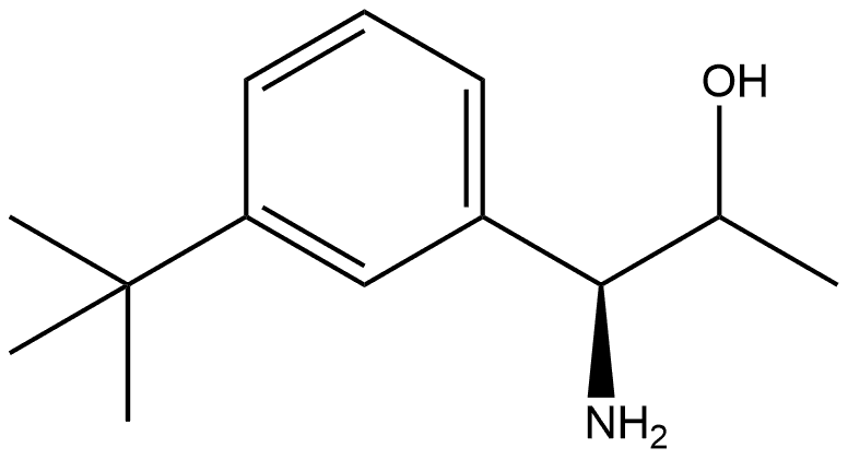 (1S)-1-amino-1-(3-(tert-butyl)phenyl)propan-2-ol 结构式