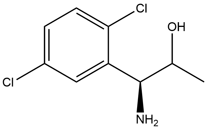 (1S)-1-amino-1-(2,5-dichlorophenyl)propan-2-ol 结构式