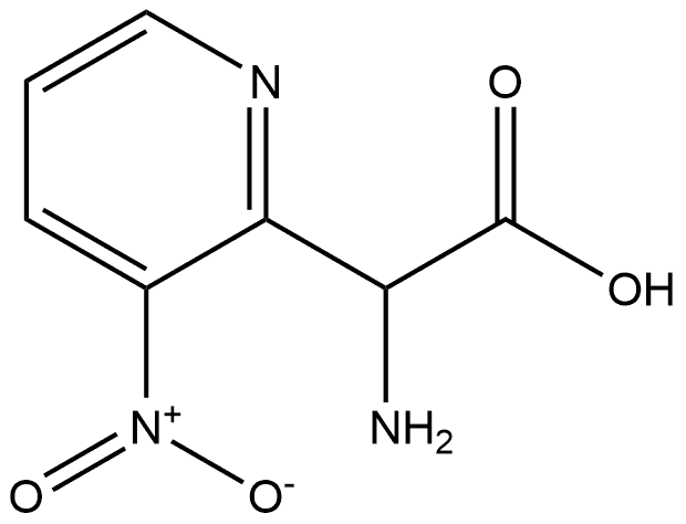 2-Pyridineacetic acid, α-aMino-3-nitro- 结构式