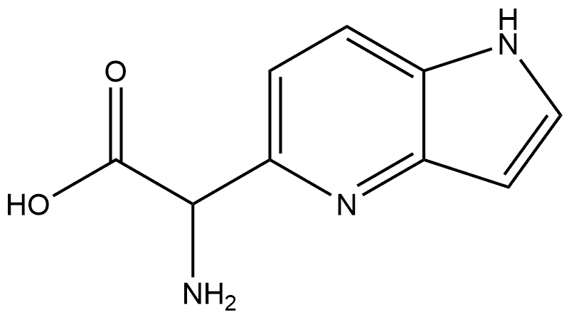 1H-Pyrrolo[3,2-b]pyridine-5-acetic acid, α-aMino- 结构式