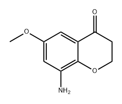 8-氨基-6-甲氧基苯并二氢吡喃-4-酮 结构式
