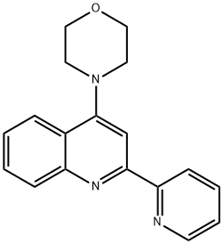 4-(2-(Pyridin-2-yl)quinolin-4-yl)morpholine 结构式