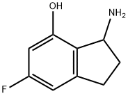 1H-Inden-4-ol, 3-amino-6-fluoro-2,3-dihydro- 结构式