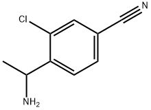 4-(1-氨乙基)-3-氯苯腈 结构式