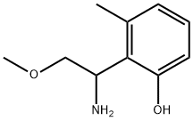 2-(1-amino-2-methoxyethyl)-3-methylphenol 结构式