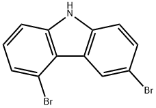 3,5-二溴-9H-咔唑 结构式