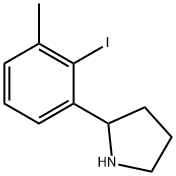 Pyrrolidine, 2-(2-iodo-3-methylphenyl)- 结构式