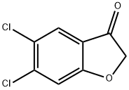 5,6-二氯苯并呋喃-3(2H)-酮 结构式