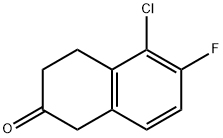 5-Chloro-6-fluoro-3,4-dihydronaphthalen-2(1H)-one 结构式