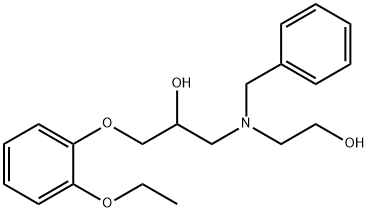 2-Propanol, 1-(2-ethoxyphenoxy)-3-[(2-hydroxyethyl)(phenylmethyl)amino]- 结构式