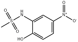 N-(2-羟基-5-硝基苯基)甲磺酰胺 结构式