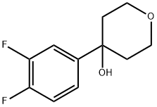 4-(3,4-difluorophenyl)tetrahydro-2H-pyran-4-ol 结构式