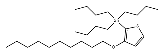 Stannane, tributyl[3-(decyloxy)-2-thienyl]- 结构式