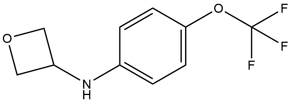 N-[4-(Trifluoromethoxy)phenyl]-3-oxetanamine 结构式