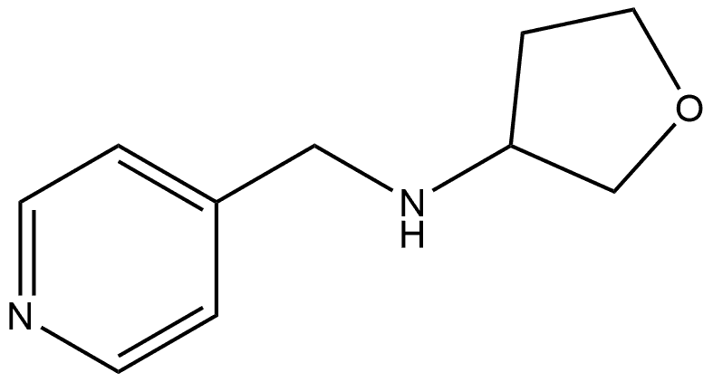 N-(pyridin-4-ylmethyl)tetrahydrofuran-3-amine 结构式