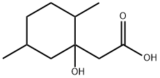 2-(1-羟基-2,5-二甲基环己基)乙酸 结构式