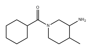 (3-氨基-4-甲基哌啶-1-基)(环己基)甲酮 结构式