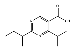 2-(仲丁基)-4-异丙基嘧啶-5-羧酸 结构式