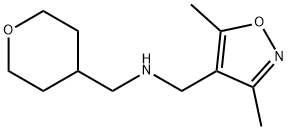 (3,5-dimethyl-1,2-oxazol-4-yl)methyl][(oxan-4-yl)methyl]amine 结构式