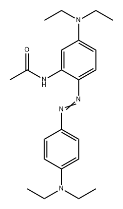 N-[5-(二乙氨基)-2-[[4-(二乙氨基)苯基]二氮基]苯基]乙酰胺 结构式