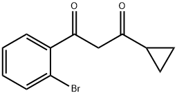 1-(2-溴苯基)-3-环丙基丙烷-1,3-二酮 结构式